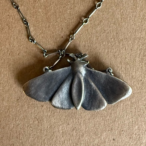 BNWT Bloodmilk Jewels Planchette Moth Necklace 🌙 - Picture 9 of 10